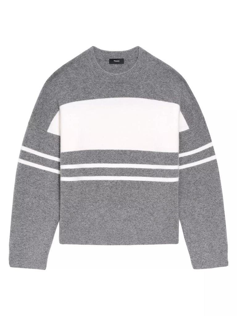 Theory Color Block Wool-Blend Sweater