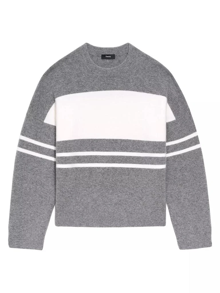Theory Color Block Wool-Blend Sweater 1