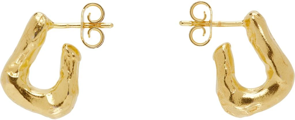 Alighieri Gold 'The Mini Link of Wanderlust Hoops' Earrings 1