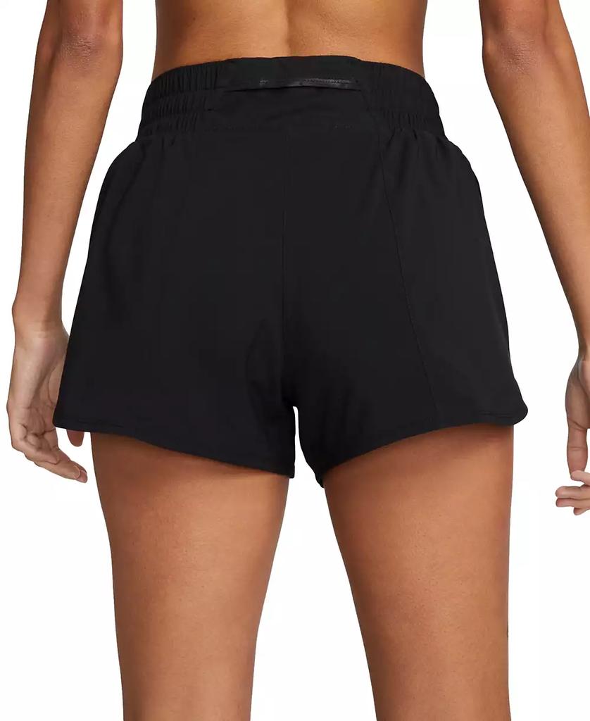 NIKE Women's One Dri-FIT Mid-Rise Brief-Lined Shorts