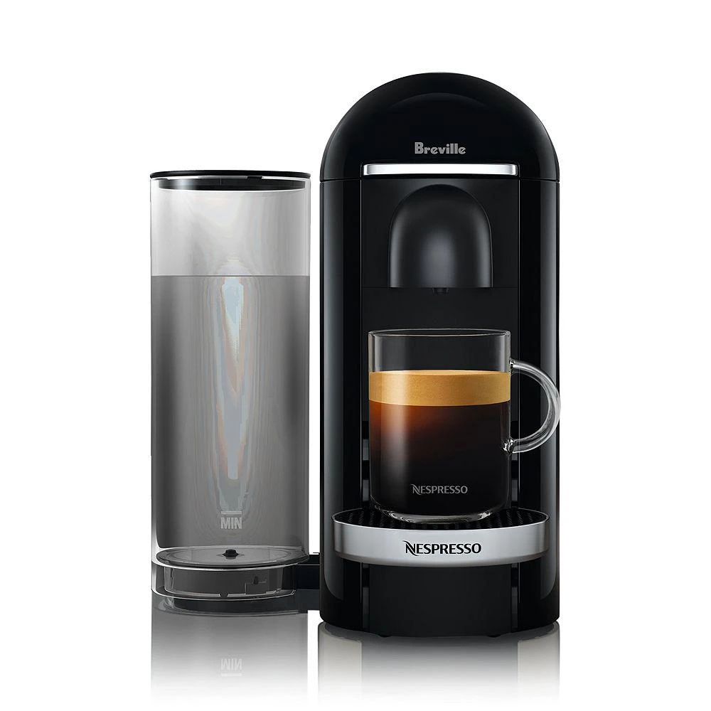 Nespresso VertuoPlus Deluxe by Breville with Aeroccino Milk Frother, Classic Black 3