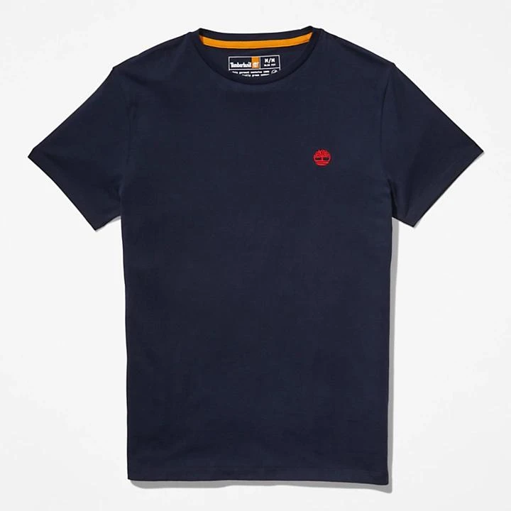 Timberland Cotton Logo T-Shirt for Men in Navy 6