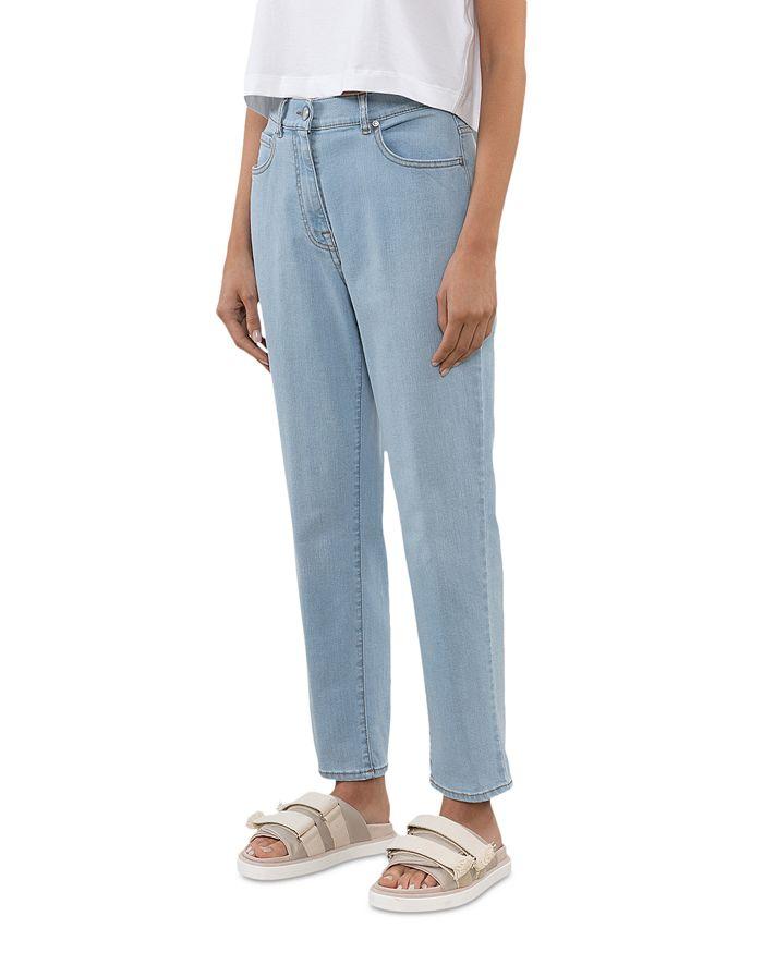 Peserico High Rise Jeans in Ink Blue