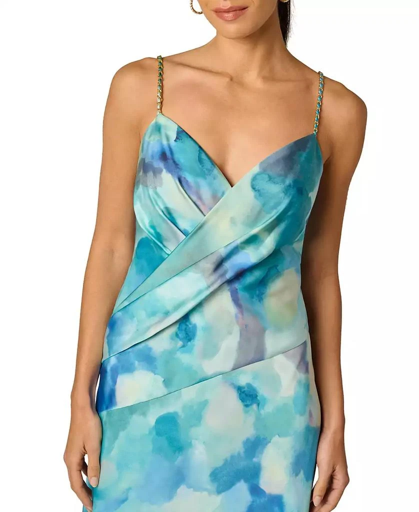 Adrianna Women
s Printed V-Neck Ball Gown 3