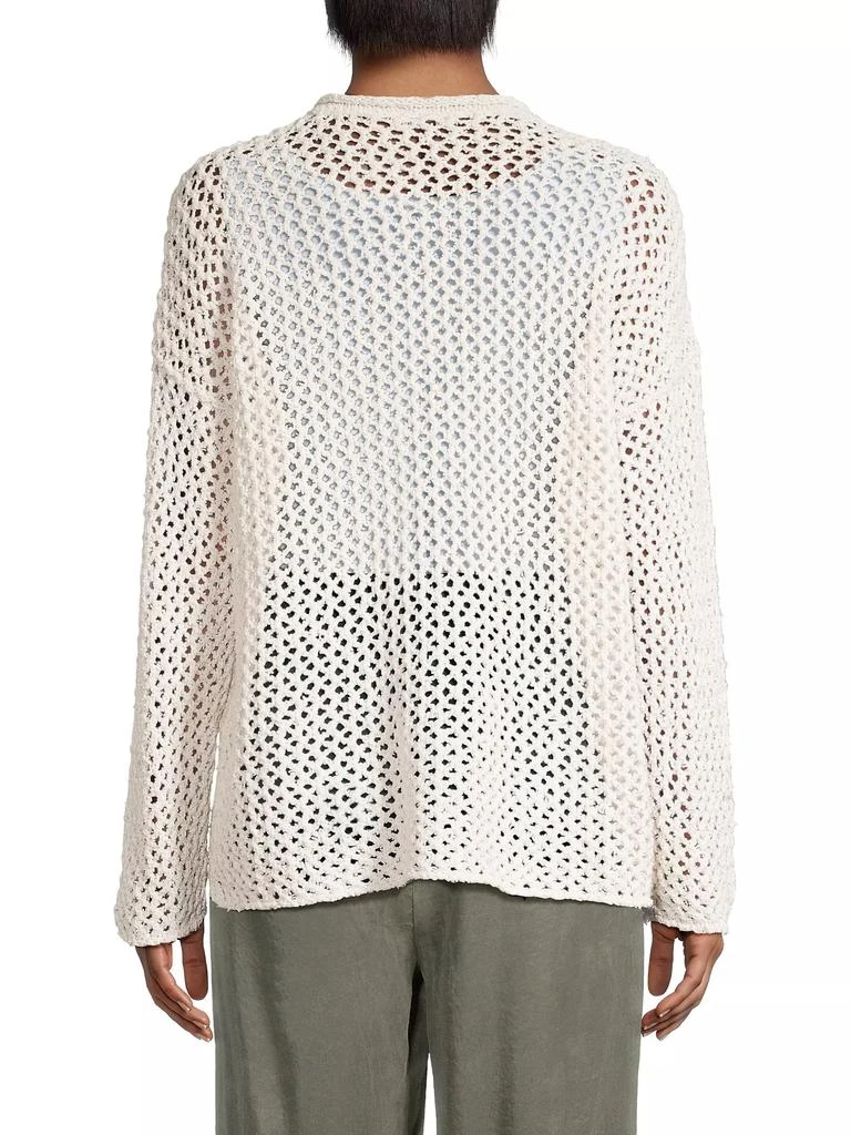 Eileen Fisher Net Cotton Sweater 5