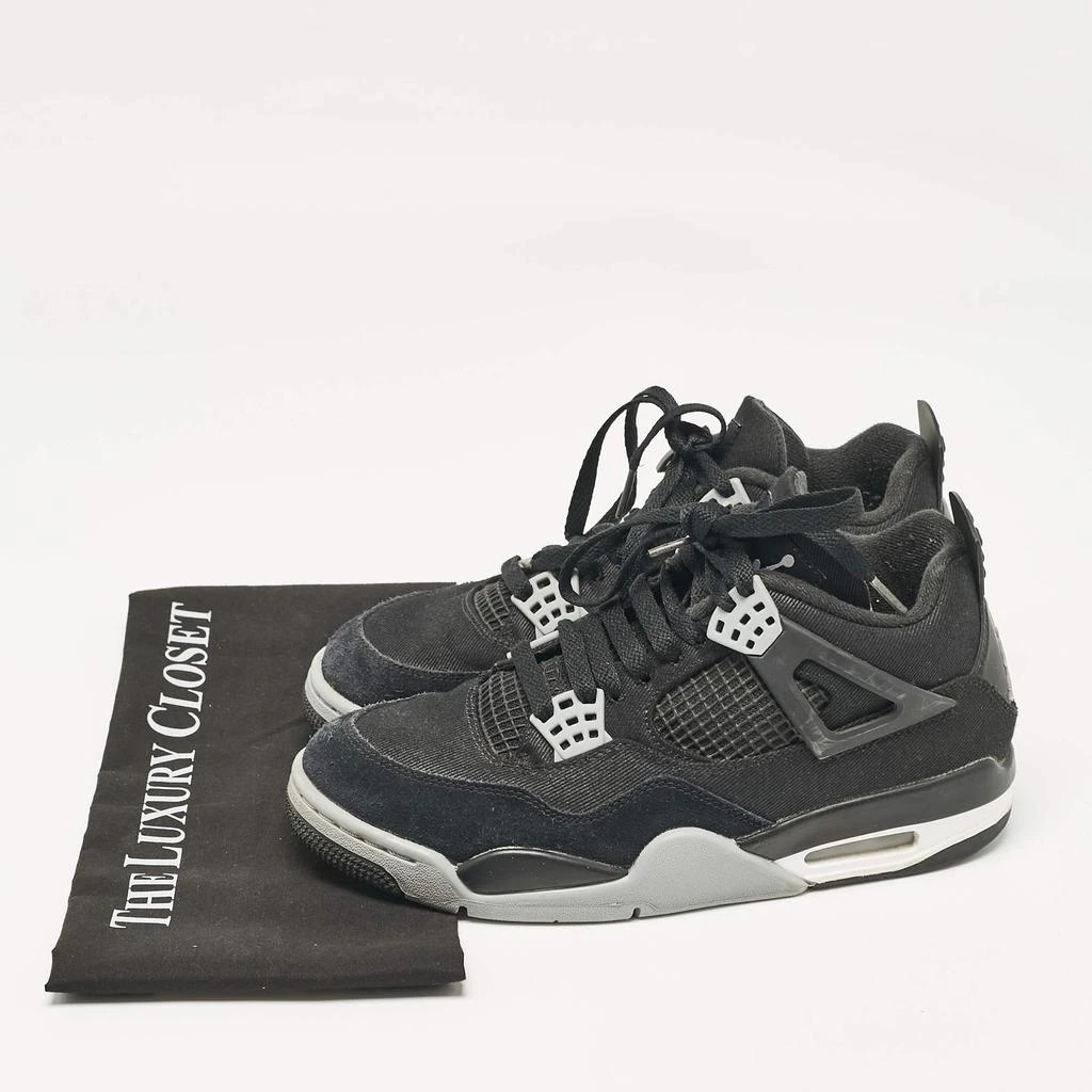 Air Jordans Air Jordans Black Canvas Jordan 4 Retro SE Sneakers Size 41 9