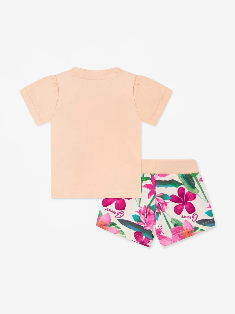 GUESS Baby Girls Short Set in Orange 2