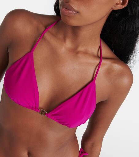 VALENTINO ヴァレンティノ　トライアングルビキニ　新品未使用 Printed triangle bikini in multicoloured - Valentino | Mytheresa