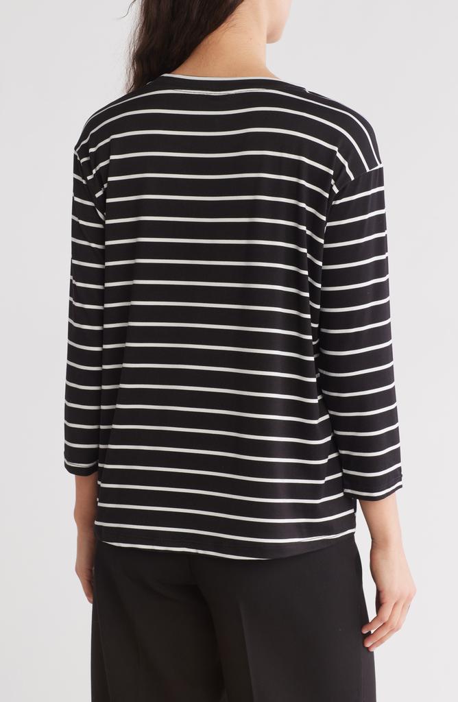 Bobeau Butter Stripe T-Shirt