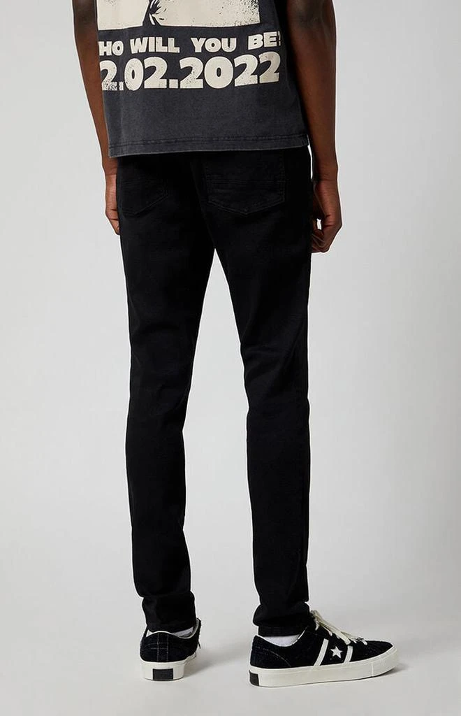 PacSun High Stretch Black Stacked Skinny Jeans 4