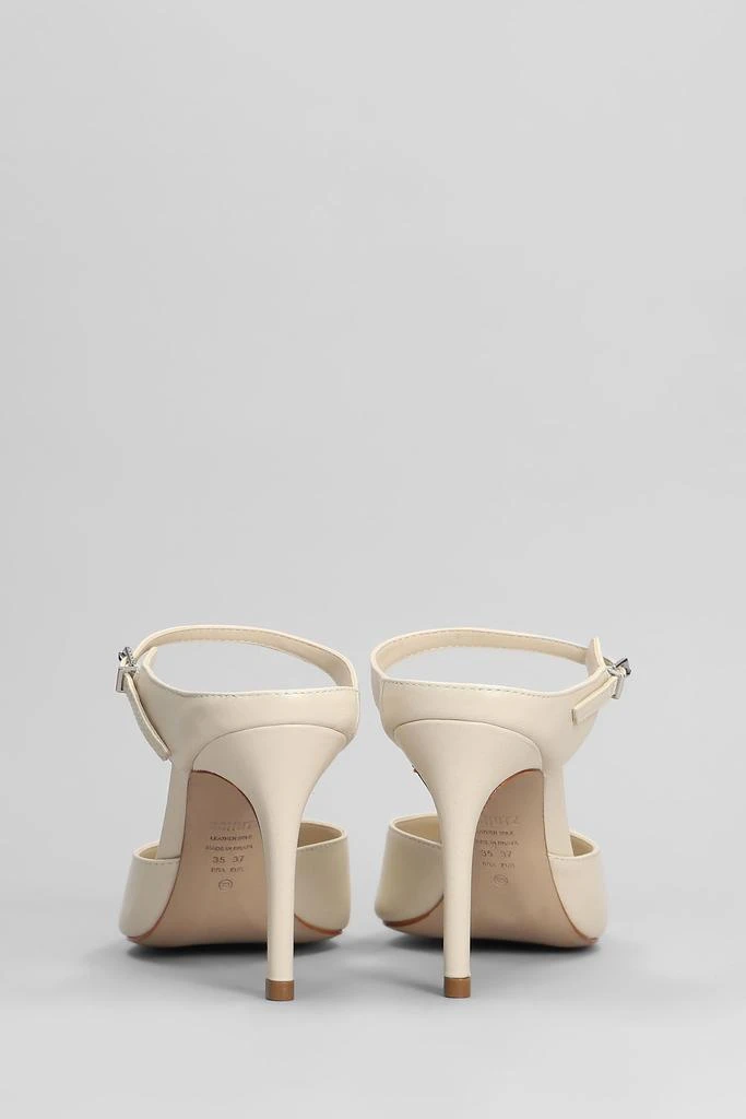 Schutz Laura Mule Slipper-mule In Beige Leather 2