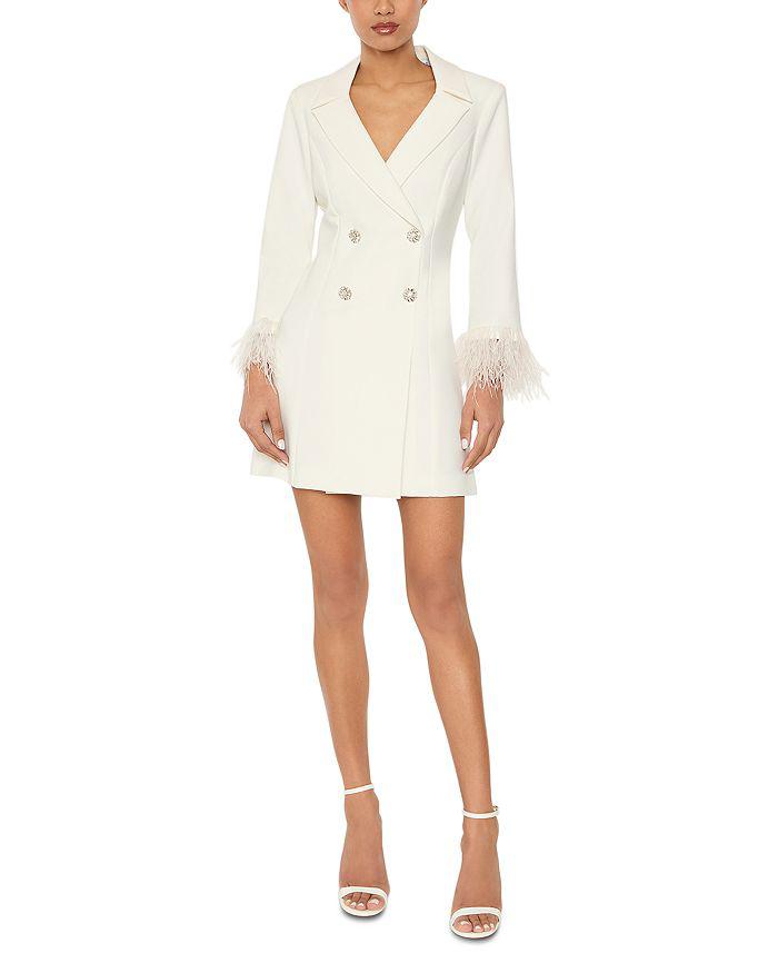 Likely Gloria Feather Cuff Blazer Dress