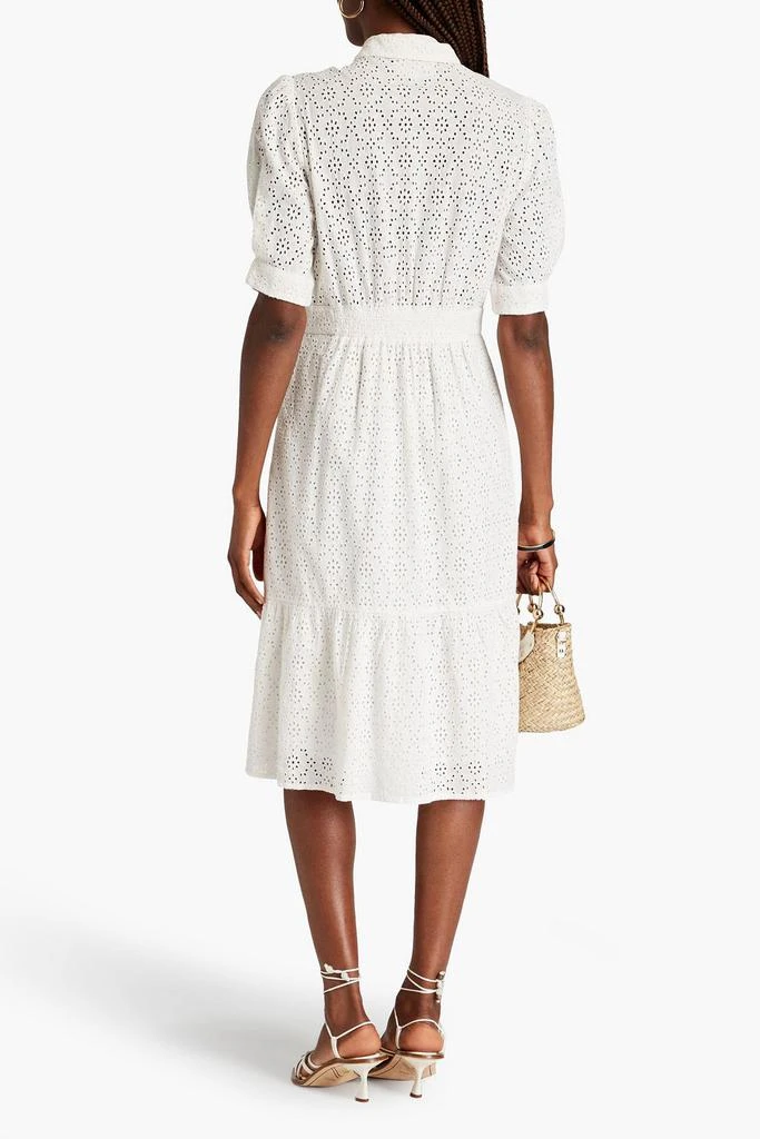 BA&SH Selya broderie anglaise cotton midi shirt dress 3