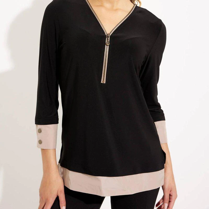 Joseph Ribkoff Zip Detail Top 1