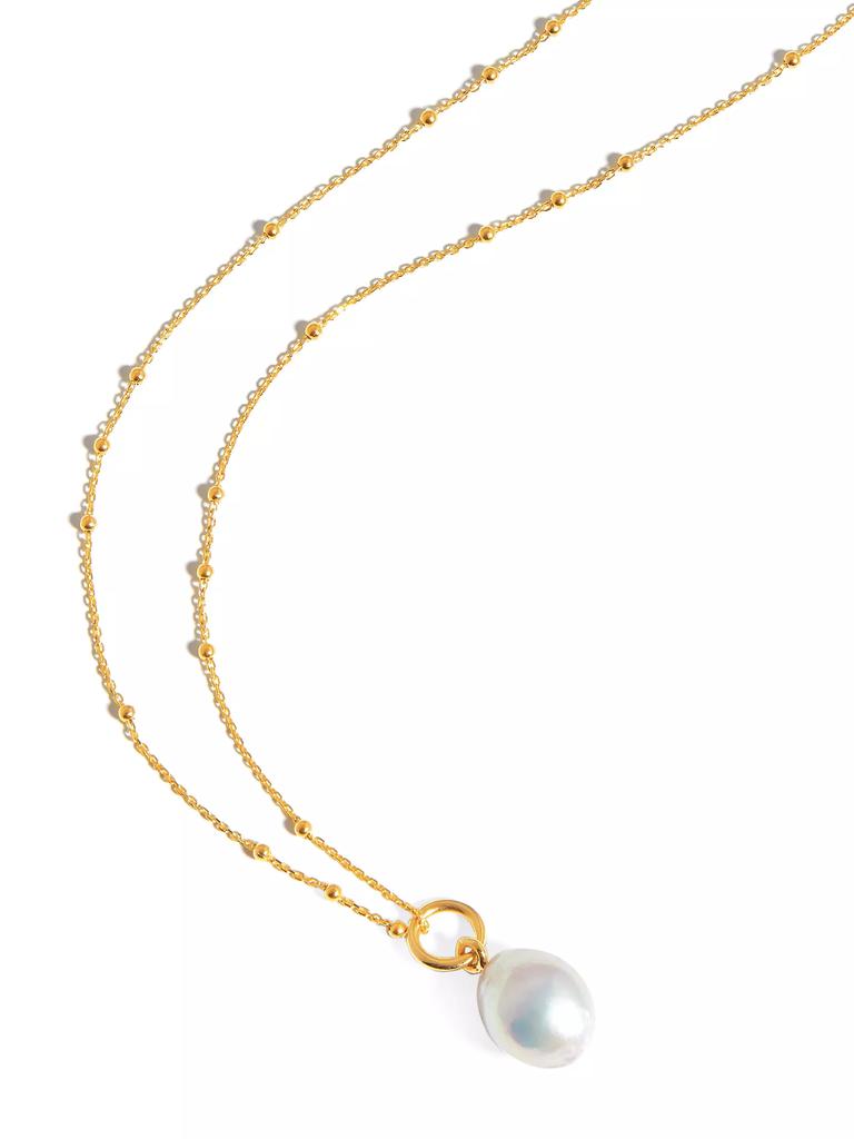 Missoma 18K Gold-Plated & Baroque Pearl Necklace