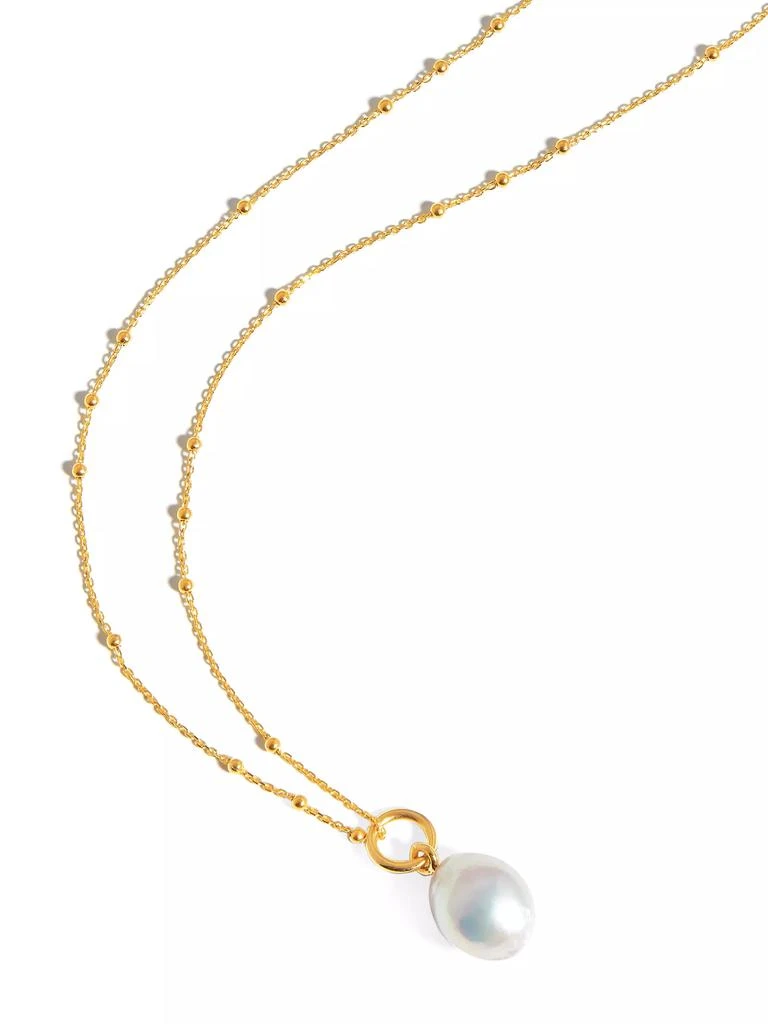 Missoma 18K Gold-Plated & Baroque Pearl Necklace 2