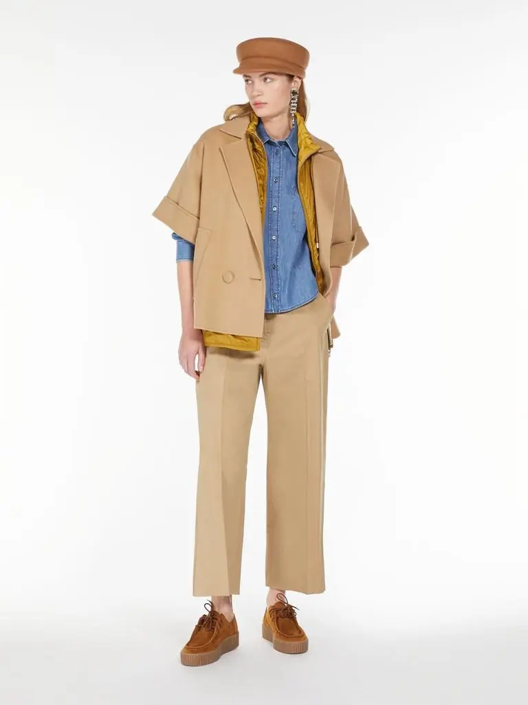 Weekend Max Mara Cotton satin cropped trousers 5