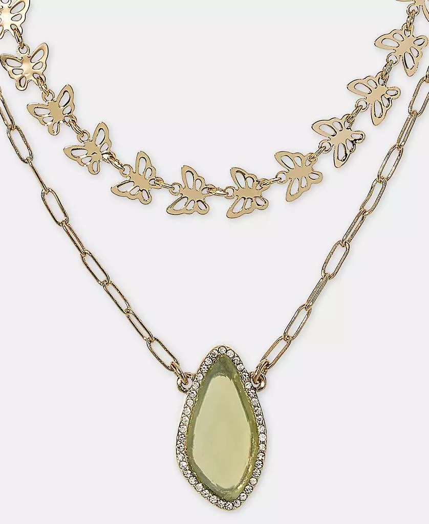 Lonna
Lilly Gold-Tone Green Stone Butterfly Layered Necklace, 16" + 3" extender 2
