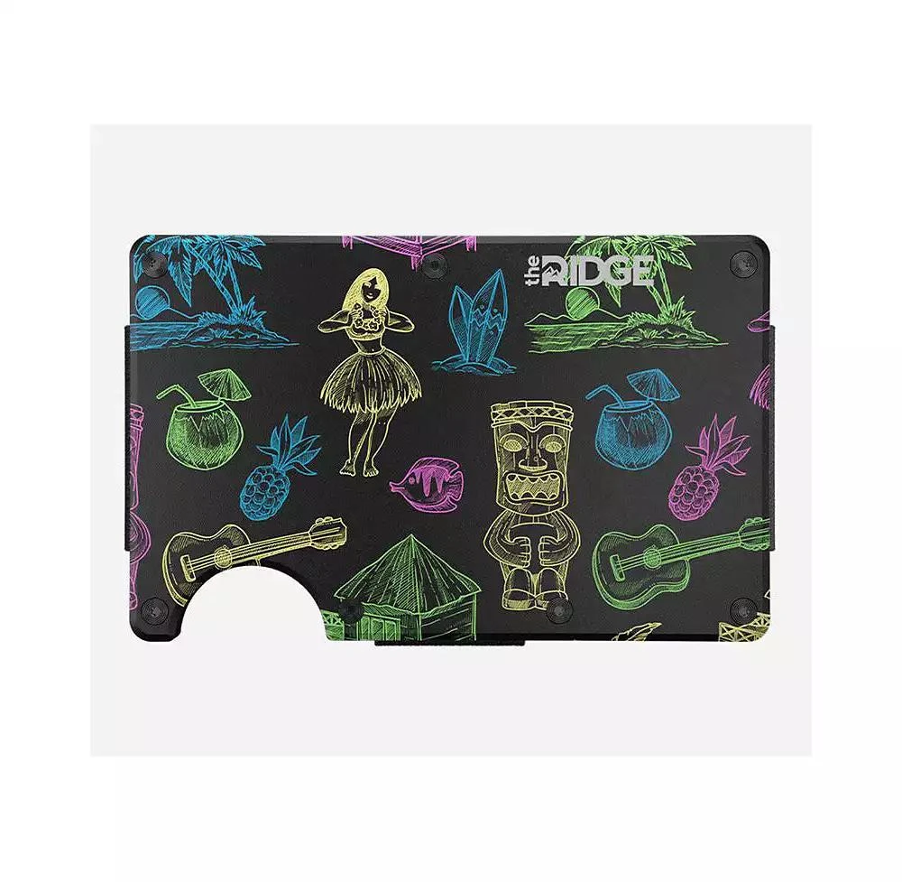 The Ridge Aluminum Neon Tiki Wallet 1