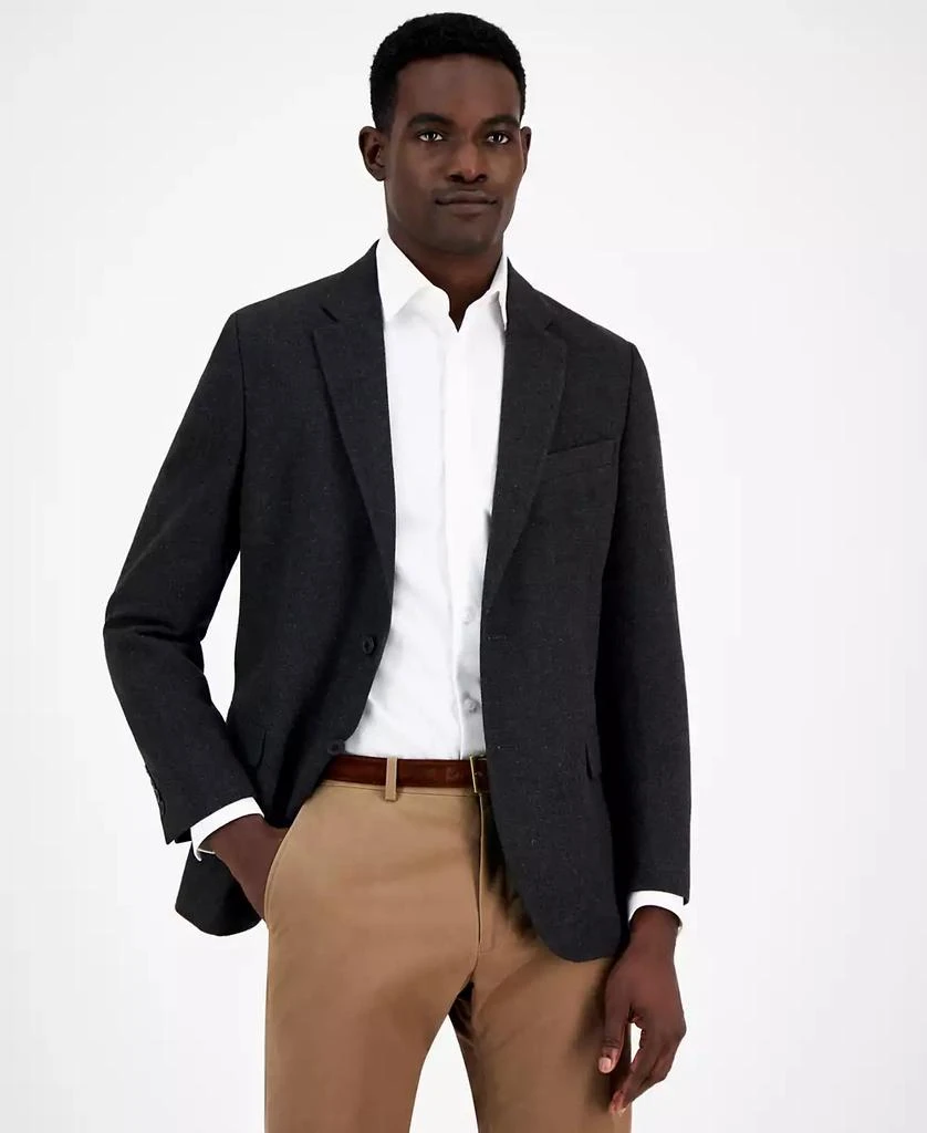 Nautica Men's Modern-Fit Solid Tweed Sport Coat 1