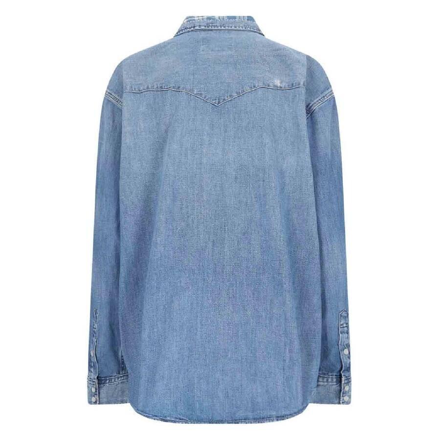 Ralph Lauren Classic Collar Long Sleeve Denim Shirt