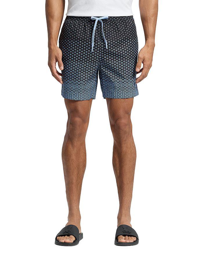Psycho Bunny Bendigo Allover Print 5.75" Swim Trunks