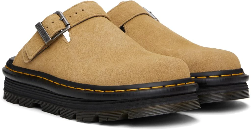 Dr. Martens Tan Suede Slip-On Loafers Dr. Martens Adrian Tumbled Nubuck Tassel Loafers main image 2
