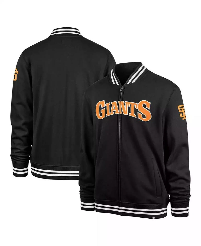 47 Brand Men's Black San Francisco Giants Pack Pro Camden Full-Zip Track Jacket 1