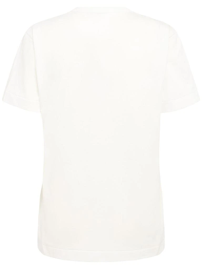 Comme des Garcons Embroidered Red Heart Cotton T-shirt 3