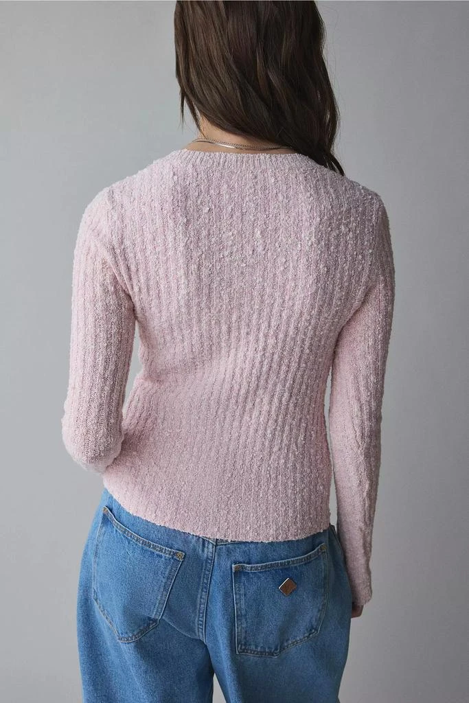 Kimchi Blue Kimchi Blue Rose Split-Front Textured Knit Cardigan 3