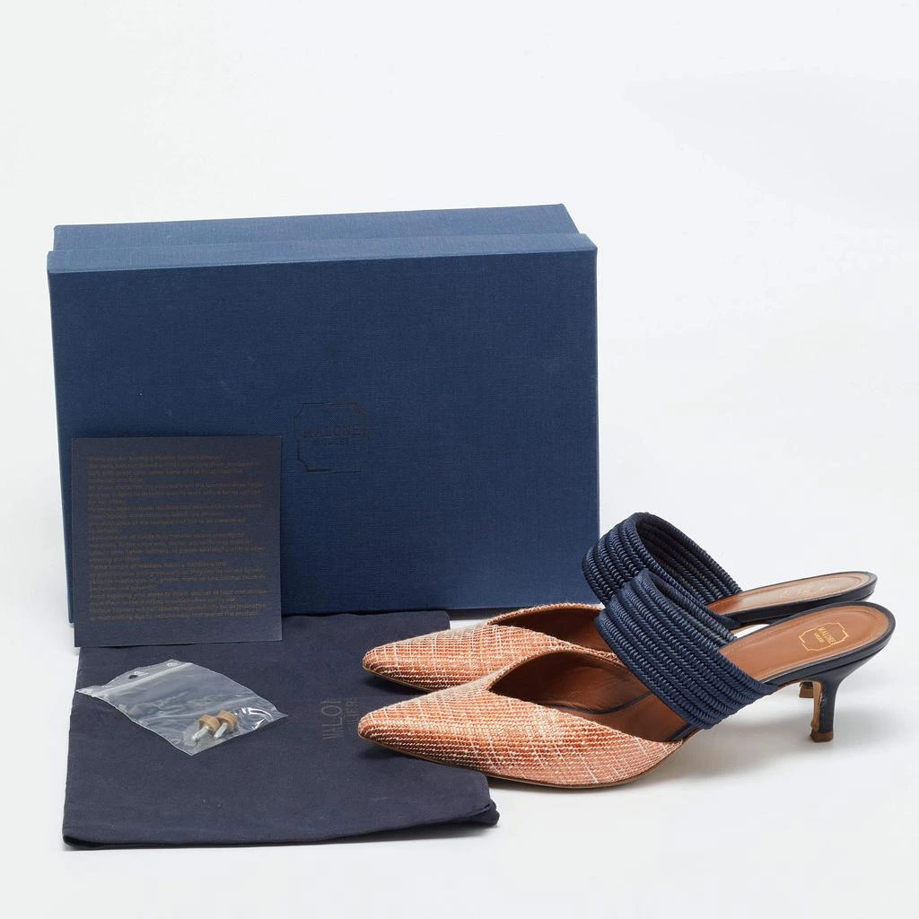 Malone Souliers Malone Souliers Orange Raffia Maisie Mules Size 39 9