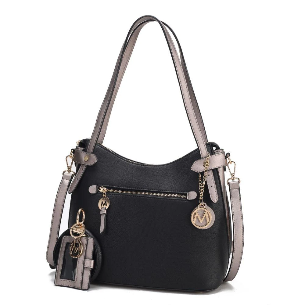 MKF Collection By Mia K. Jaseli Hobo with Wristlet Key Ring 
card Holder 9