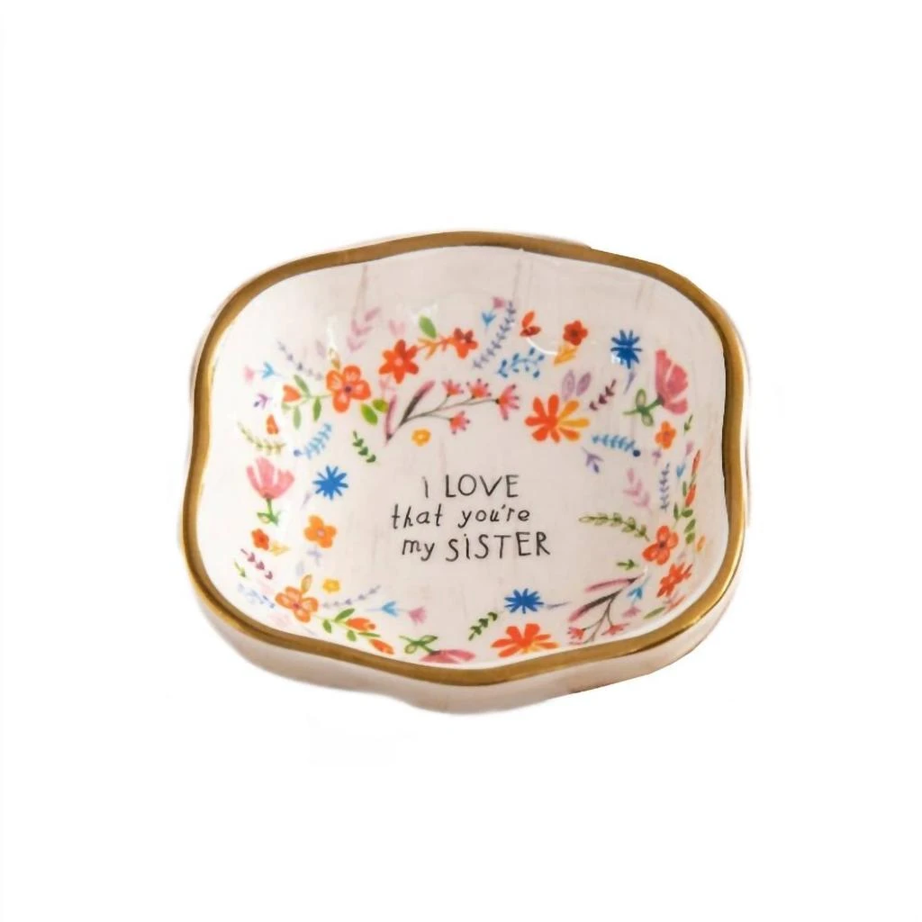 Natural Life Natural Life - I Love That You’re My Sister Trinket Dish