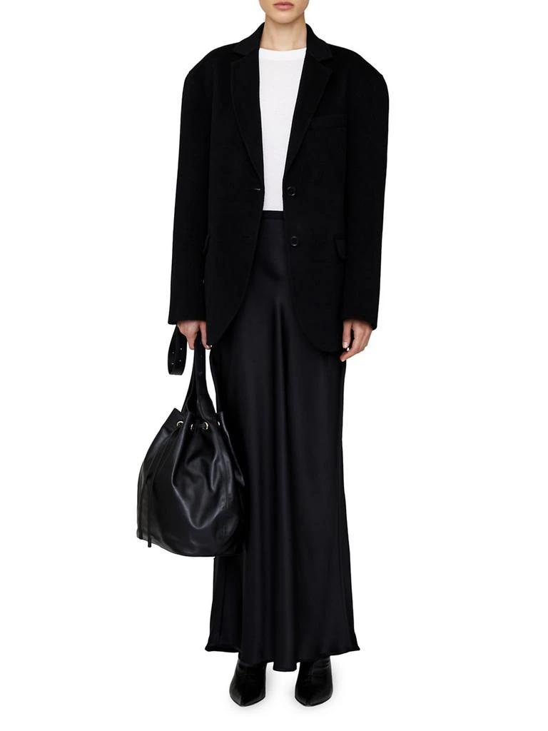 ANINE BING Bar Silk Maxi Skirt 2