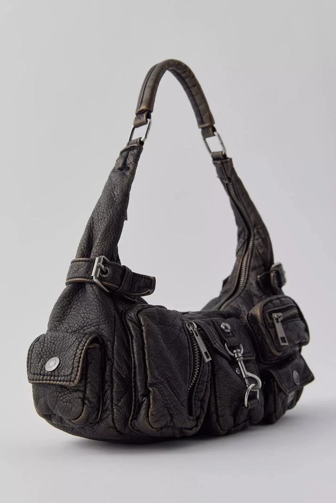 Silence + Noise Silence + Noise Emily Washed Faux Leather Shoulder Bag 5