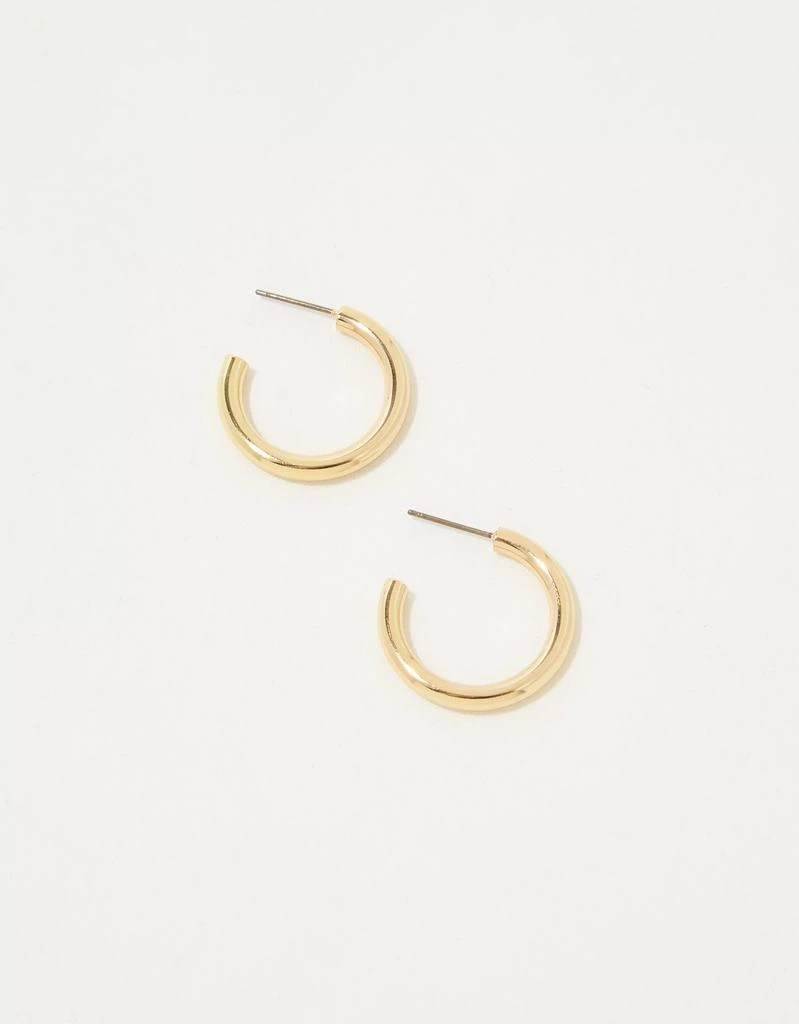 Aerie Aerie Gold Hoop Earrings 1