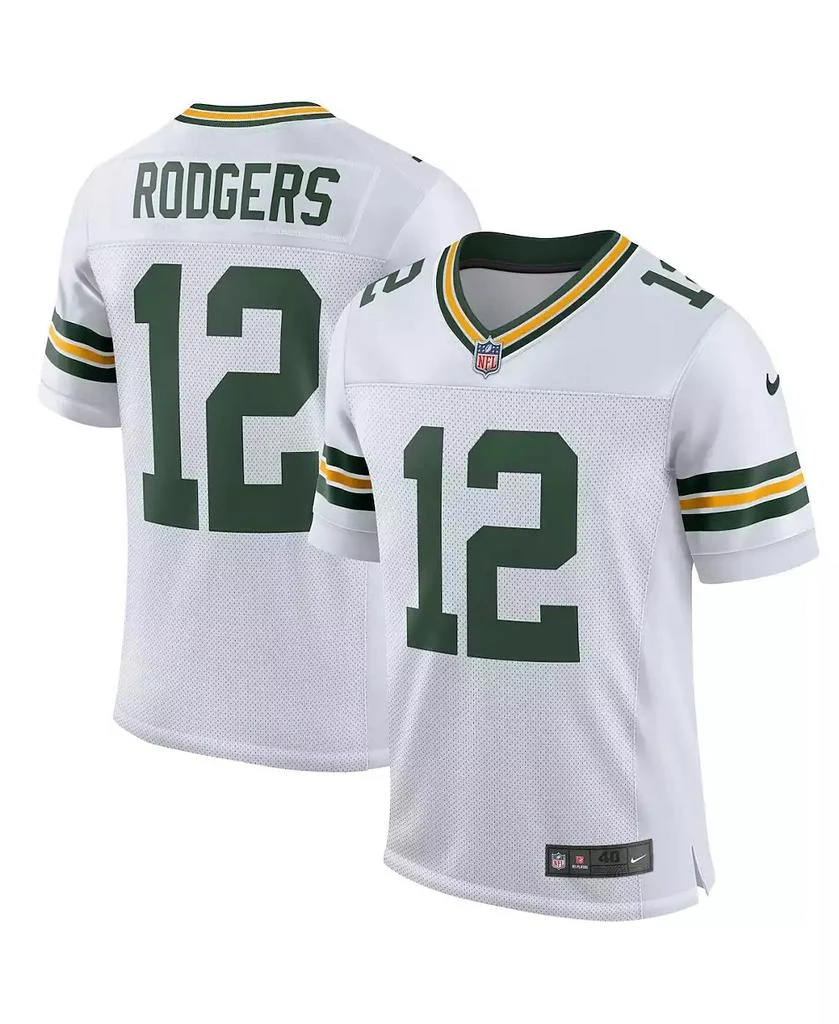 NIKE Men's Aaron Rodgers Bay Packers Classic Elite Player Jersey 1