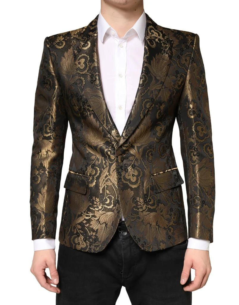 Dolce 
Gabbana Jacquard Single Breasted Tuxedo Men
s Blazer