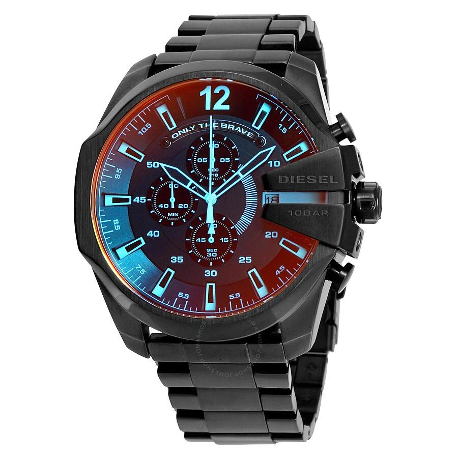 Diesel Mega Chief Black Ion-plated Stainless Steel Men's Watch DZ4318 1