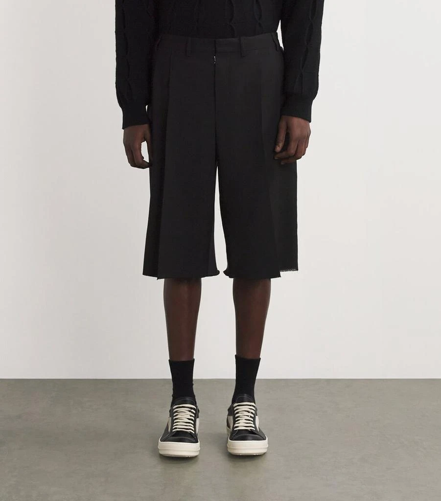 MM6 Virgin Wool Panelled Shorts 3