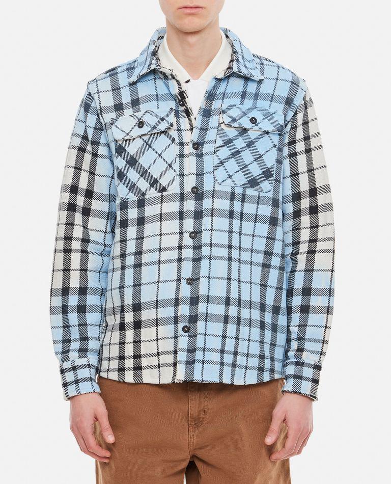 Backside Club Shirt Jacket Marmorized