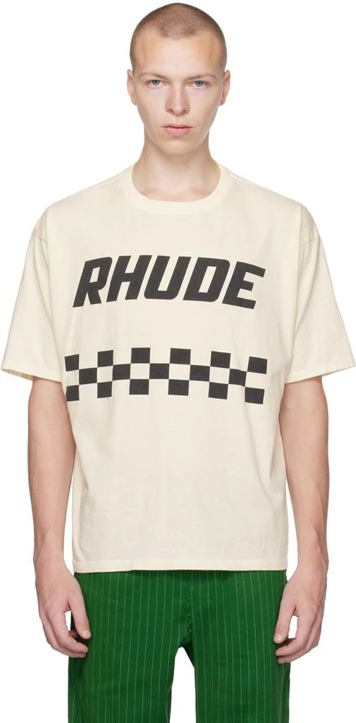 Rhude SSENSE Exclusive Off-White T-Shirt 1