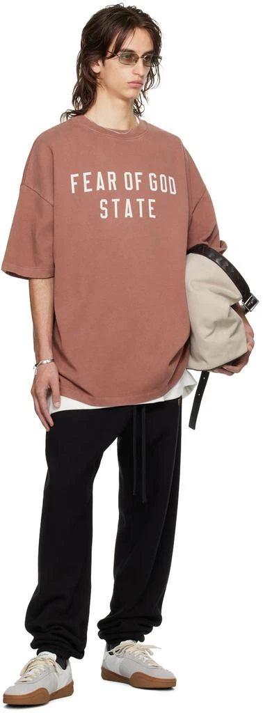 Essentials Burgundy Crewneck T-shirt 5