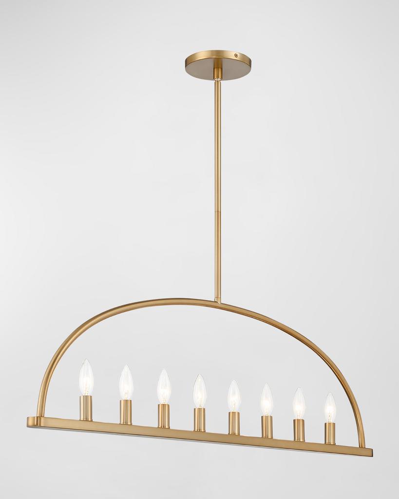 Crystorama Abbott 8-Light Linear Chandelier