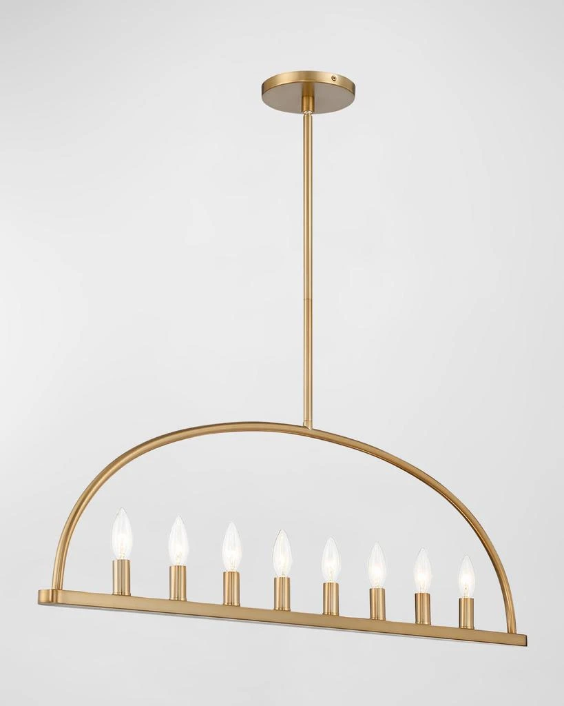 Crystorama Abbott 8-Light Linear Chandelier 2