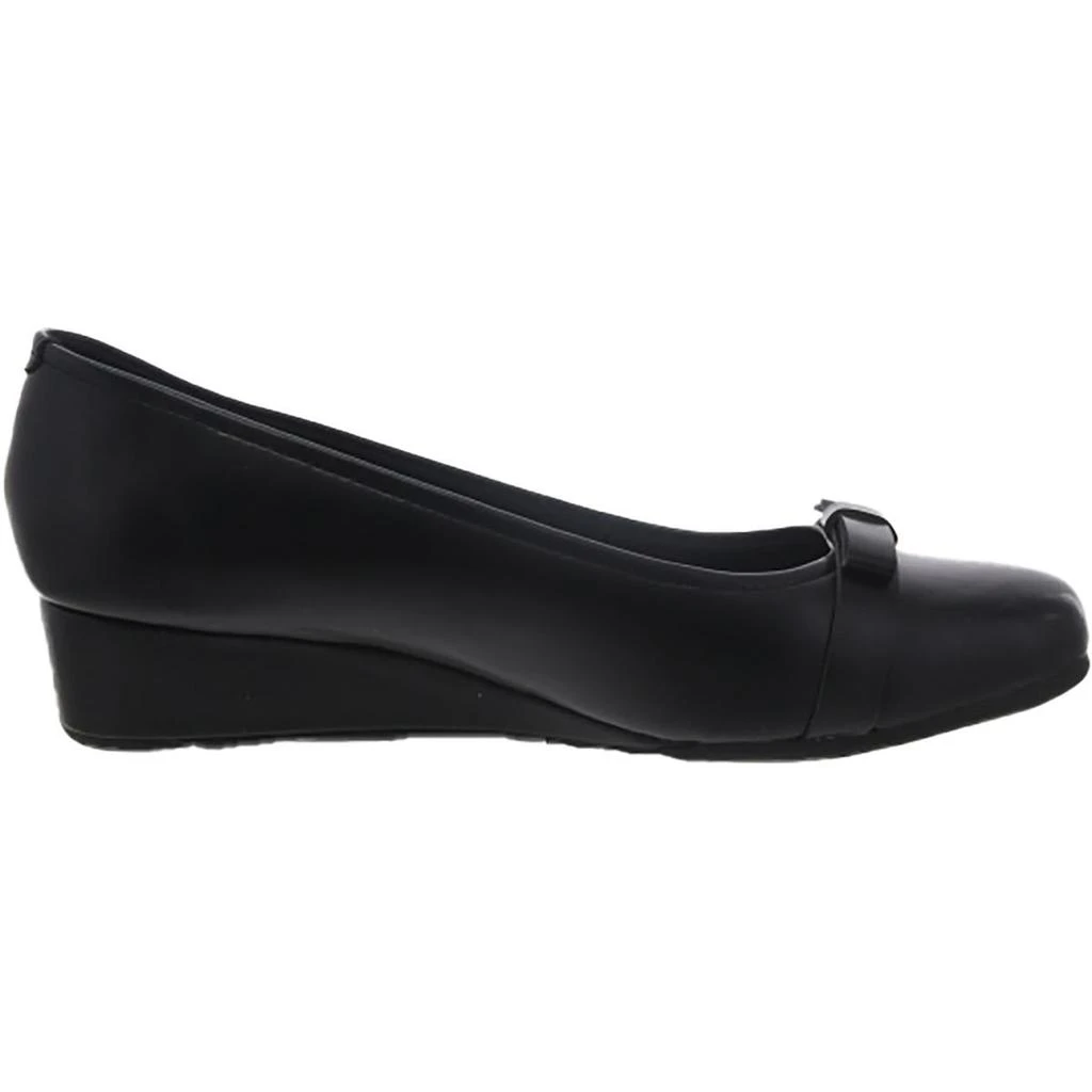 Easy Spirit GERTA 3 Womens Faux Leather Round toe Wedge Heels 2