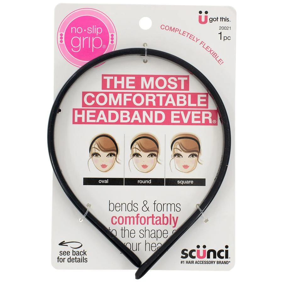 Scunci No-Slip Grip Thin & Bendable Headband 3