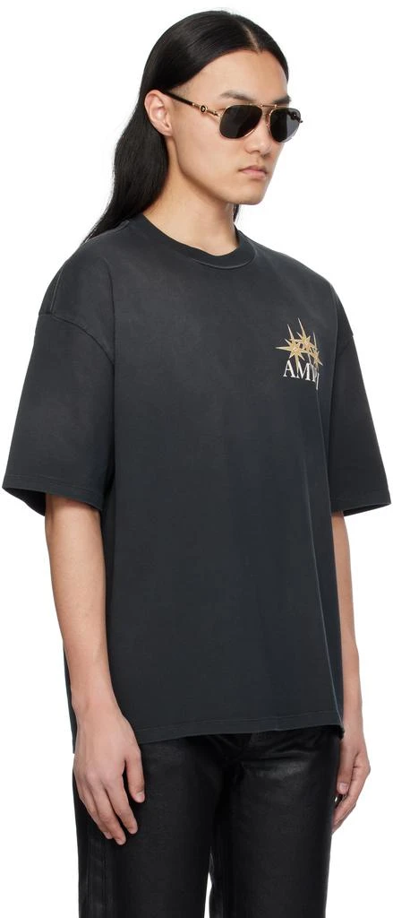 AMIRI Black 'Amiri' Starburst Oversized T-shirt 2