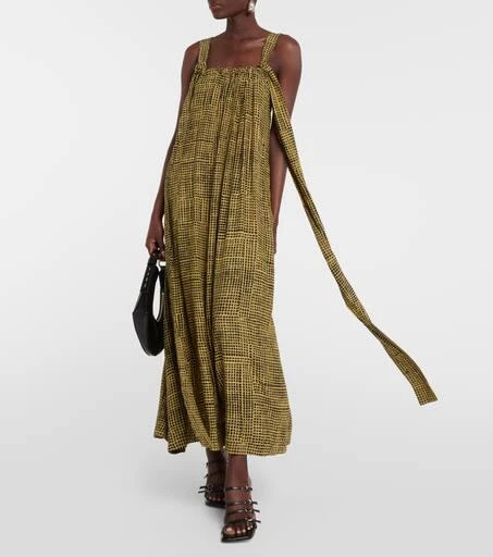 Proenza Schouler White Label checked wrap maxi dress 6