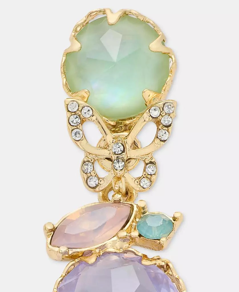 Lonna 
Lilly Gold-Tone Stone 
Butterfly Drop Earrings 4
